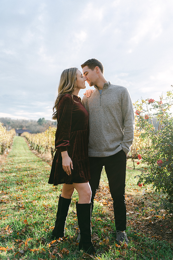 couple in vineyard